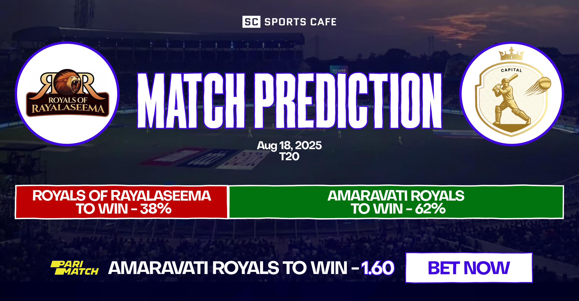 Royals of Rayalaseema vs Amaravati Royals